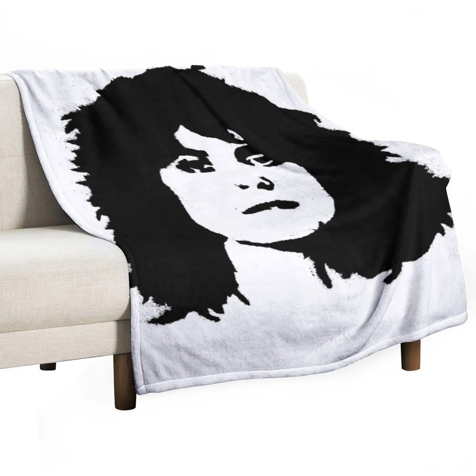Retro Vintage Retro T Rex Marc Bolan Tribute Throw Blanket funny gift Beautifuls Soft Hairys Retros blankets ands Blankets