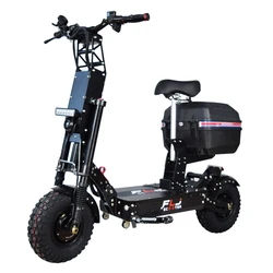 FLJ-K14 Electric Scooter with Off Road Fat Tire for Adults, App, NFC, Dual Motor E Scooter, 14inch, 80-300kms Range