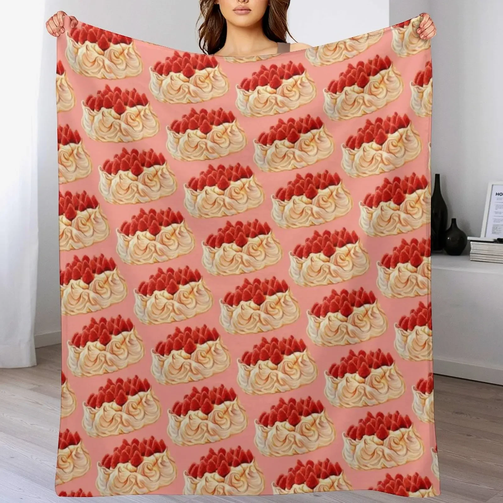

Pavlova Pattern Throw Blanket Fade Resistant Durable Throw Blanket
