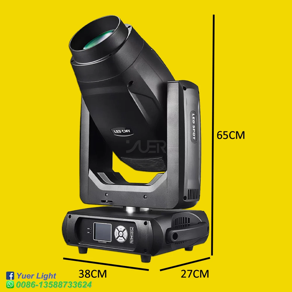 YUER-LED Moving Head Light, 3in 1 Feixe de Lavagem Spot, CTO CMY, Pro Theatre, Teletorium Stage Beam, DJ Party Equipamento de Iluminação, 500W