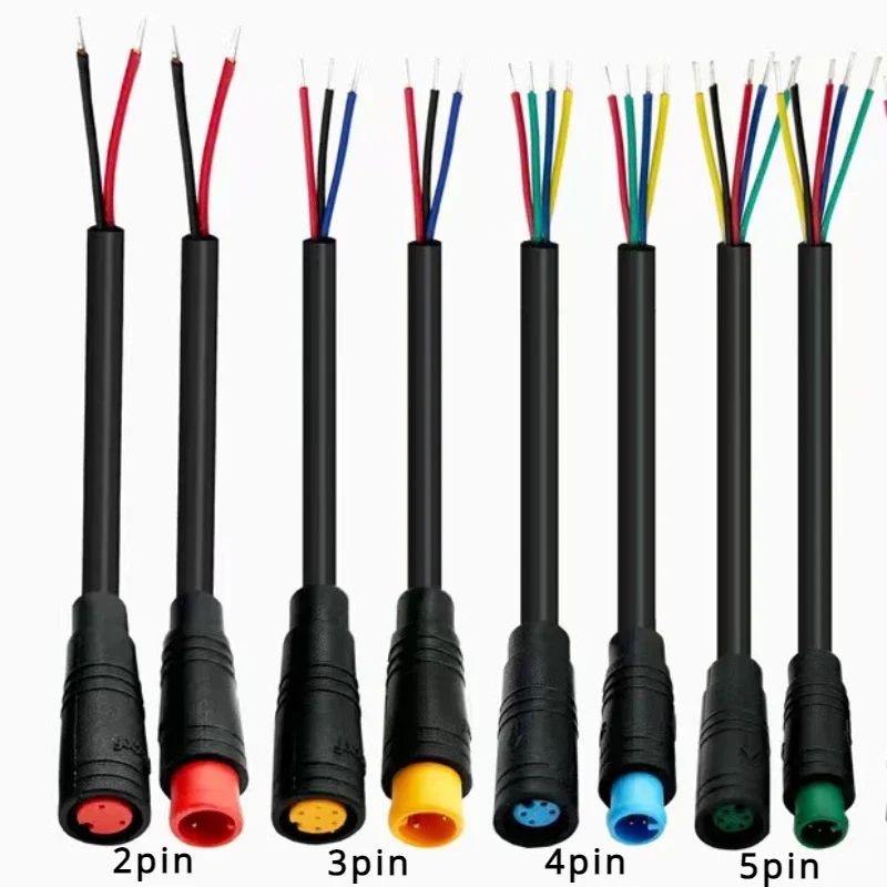 1 Set 6mm M6 2 3 4 5 Pin Male Female Julet Electric Bike Butt Plug Connector Waterproof Scooter Brake Cable Pluger Signal Sensor
