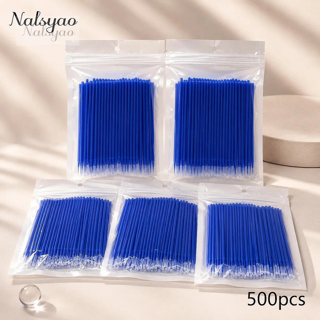 100/200/500/1000pc Eyelash Cleaning Brush Lash Extension Micro Cotton Swab Beauty Makeup Clean Remover Tool Microbrush