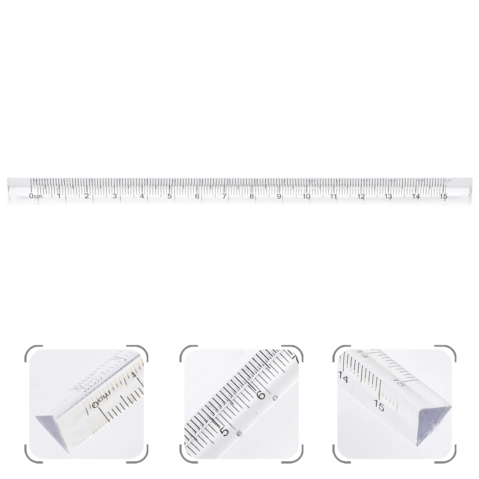 

8Pcs Clear Triangular Ruler Professional Measuring Tool for Students Artists Engineers Architecture Design Drafting Supplies