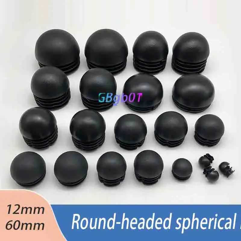 

12-60mm Rubber Chair Tips, Bullet Plug Caps for Tube Ends, Furniture Leg Protectors, Non-Slip Hemisphere Caps for Stool Pipes