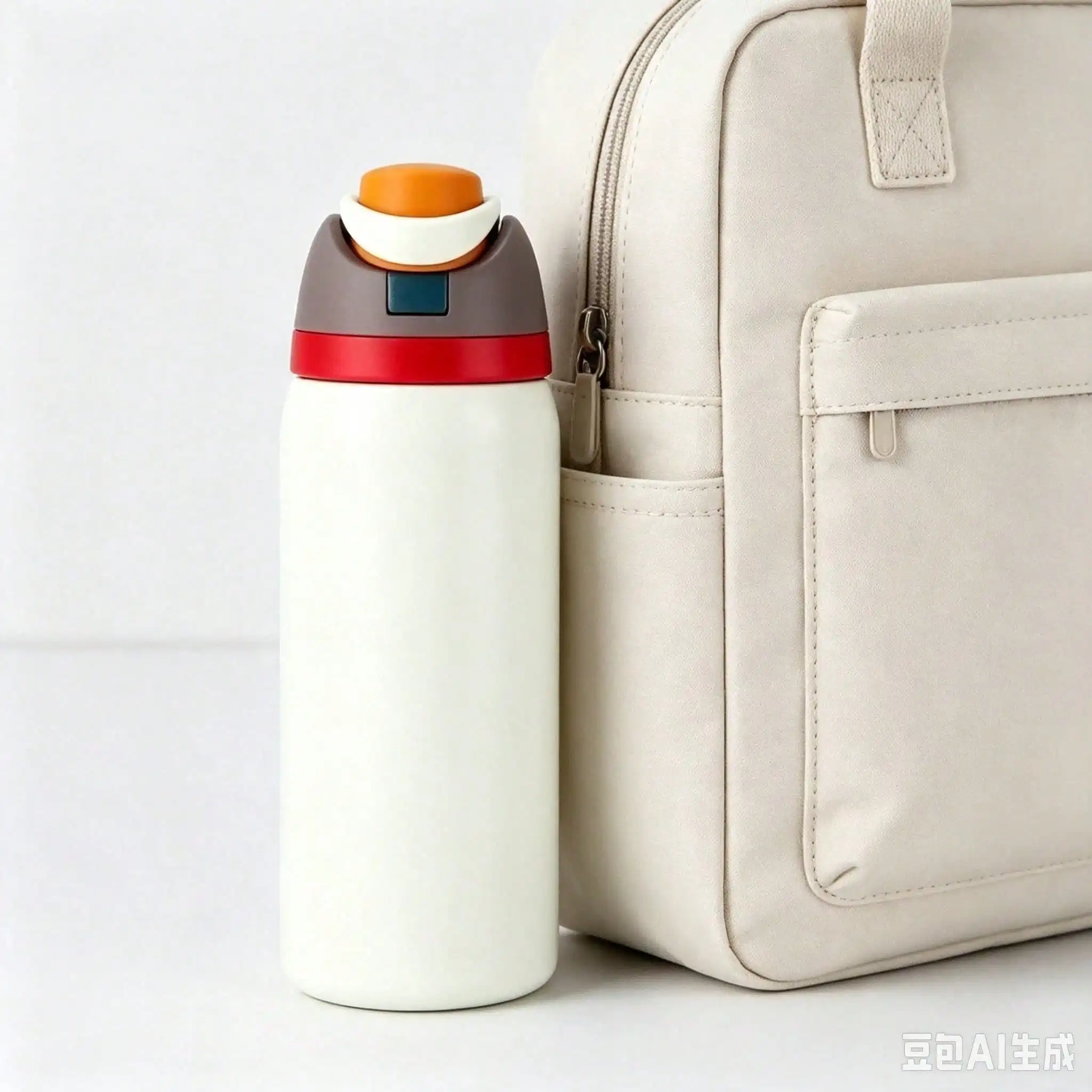 Stainless Steel Water Bottle with Straw, 32 oz, Thermal Insulated. Keeps Drinks Cold/Hot for Hours, Leak-Proof Straw, Reduces Single-Use Plastic Waste.