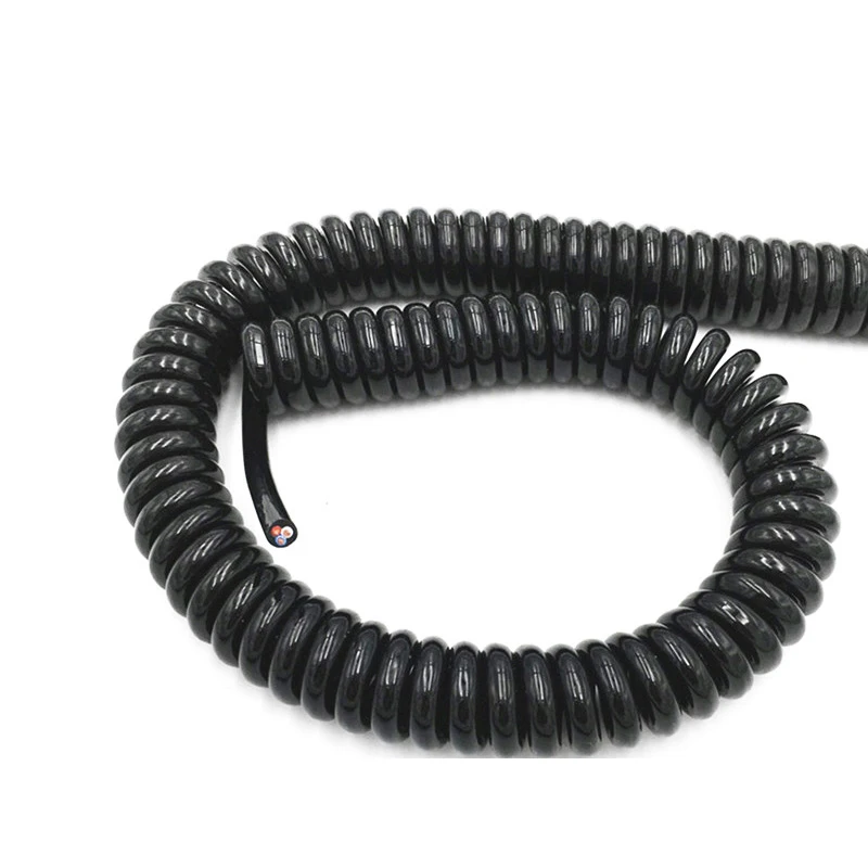 Black Wire Spring Spiral Cable 2 Cores 3/4/6/8 Multi Core Pins 0.2mm0.5mm1.5mm Power Cord Can Extend The Tensile Wires