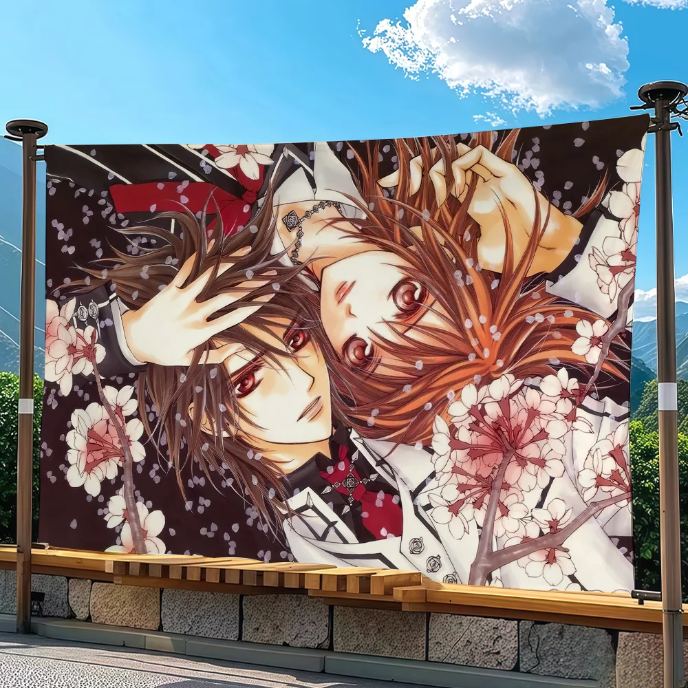 Anime Vampire Knight flag Advertising Banner for Camping Decoration Outdoor & Garage Wall Hanging Decorations