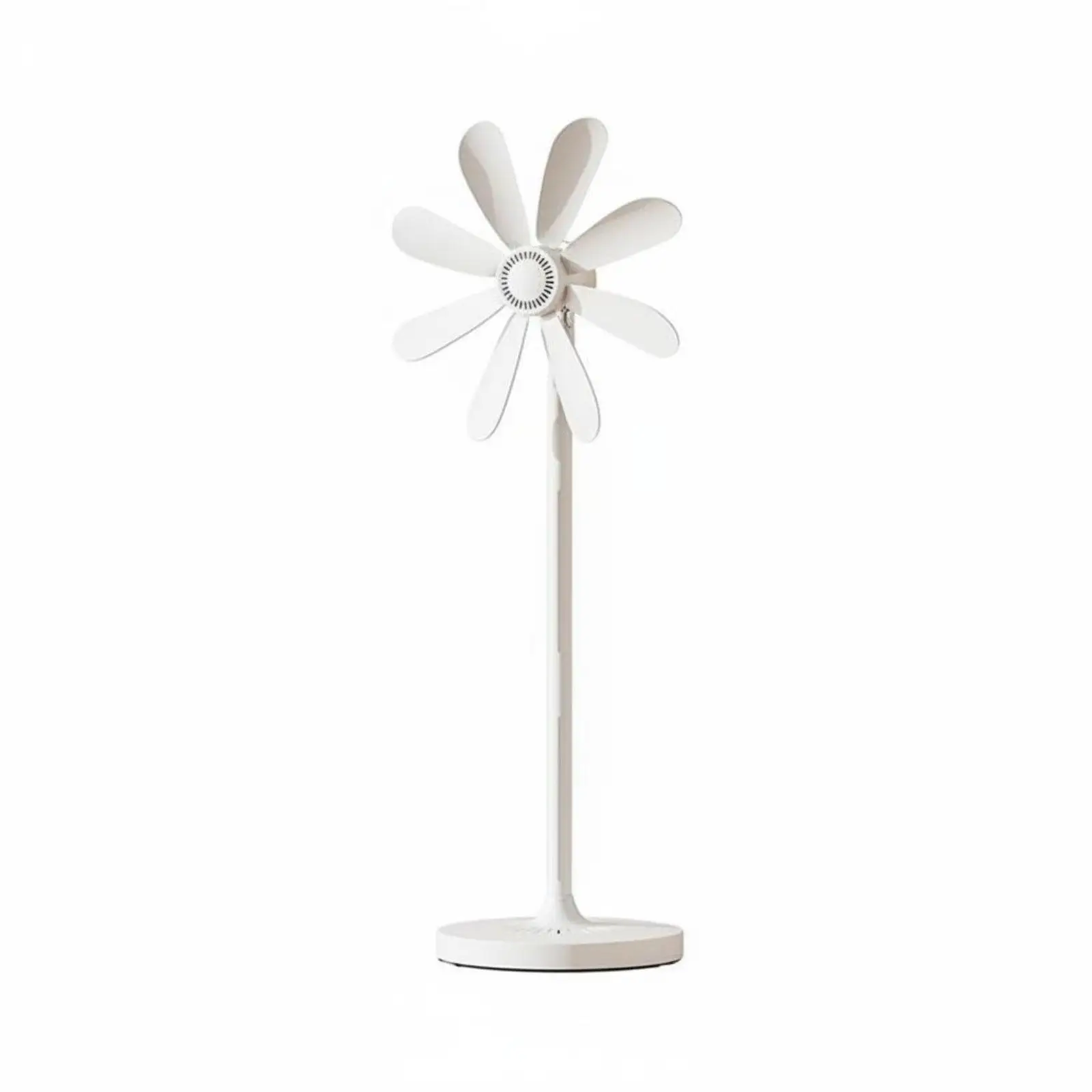 Electric Stand Fan Flower Design Bladeless Floor Fan for Bedroom Quiet Portable Pedestal Fan with Remote Control Noiseless
