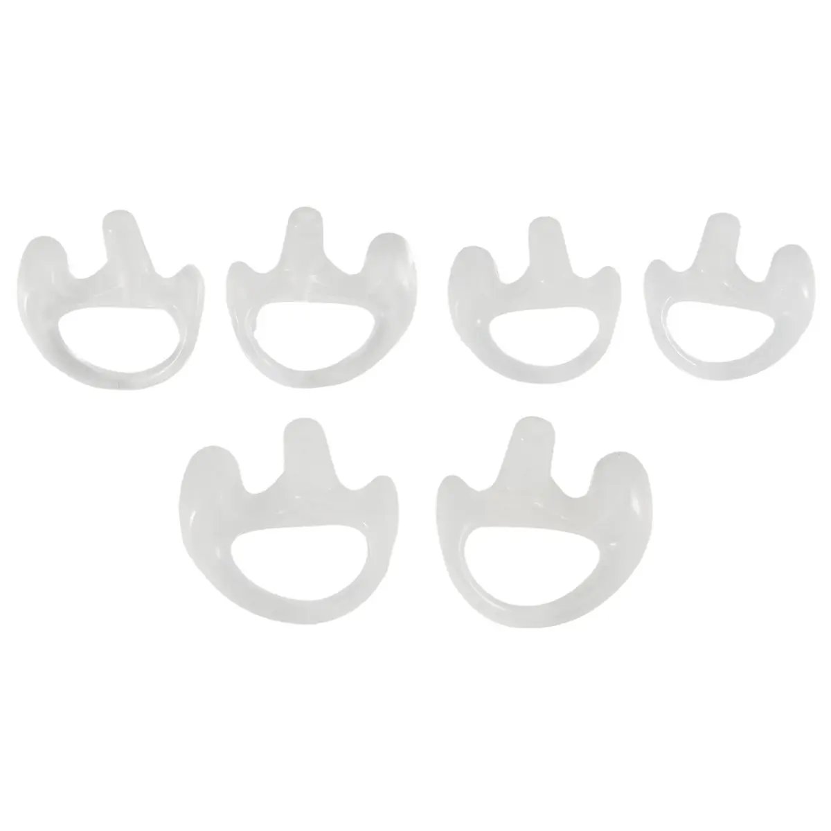 AU47-3 Pairs Transparent Silicone Soft Earbud for Walkie Talkie Covert Acoustic Tube Earpiece Small/Middle/Large J6116Z