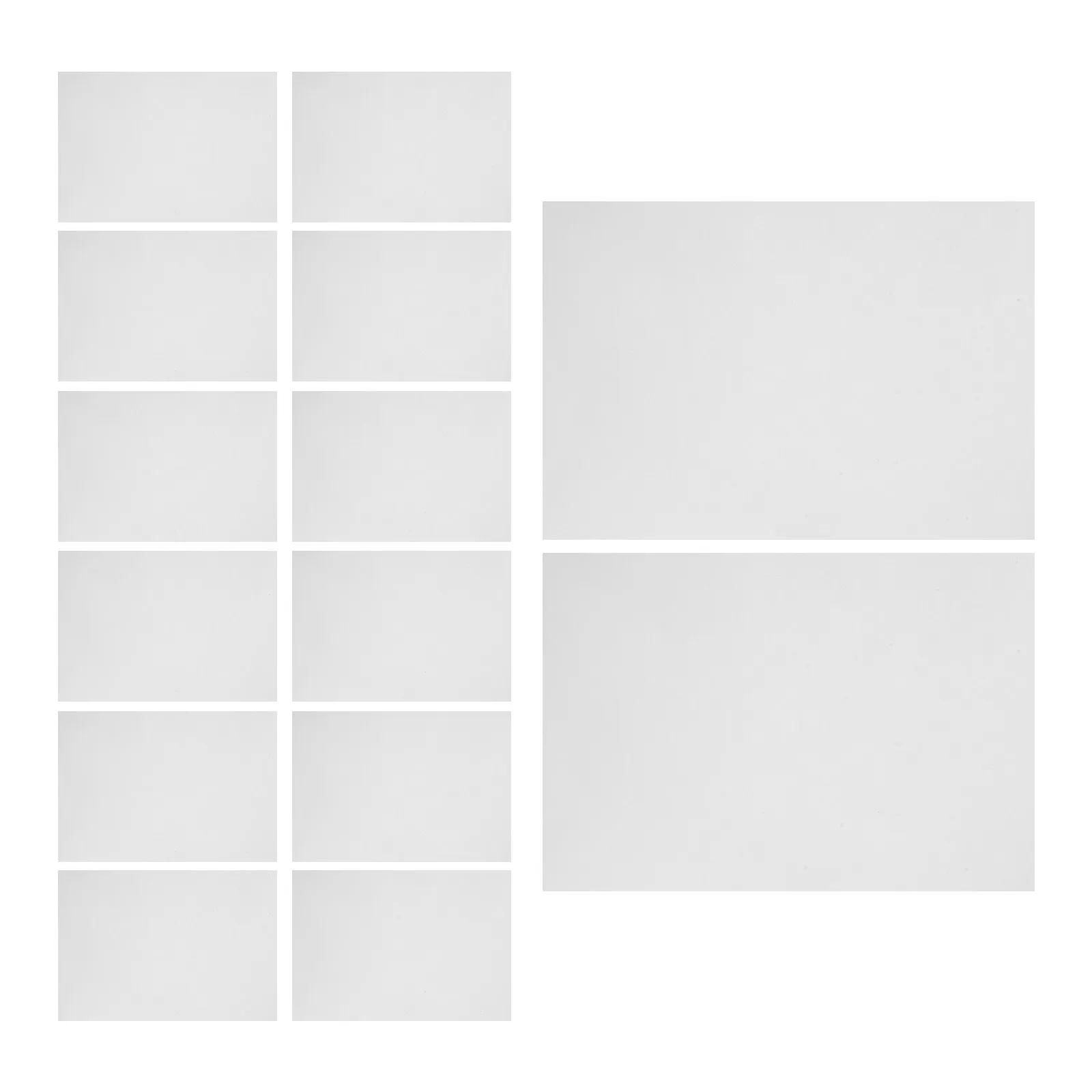 100Pcs Double Sided Sticker Release Paper B5 Refillable Album Pages for Scrapbooking Planner Organizer Binder Insert Sheets Non