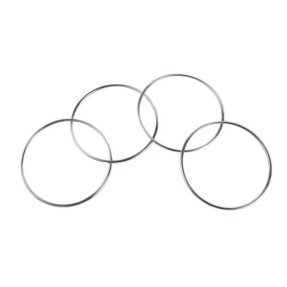 Stage Performance 4pcs Classic Close-up Magic Props Playing Toys Iron Rings Metal Ring Magic Rings Magic Iron Hoops