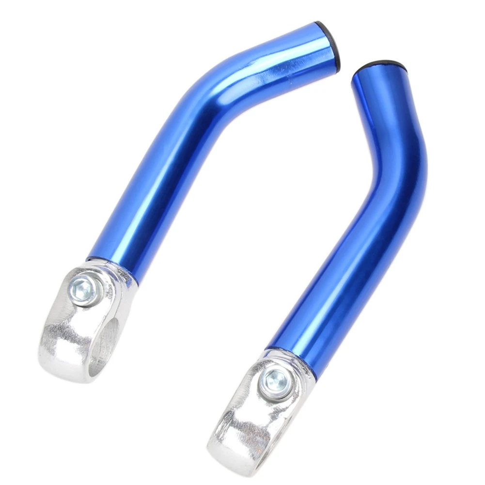 【STOCK】Bike Rest Handlebar for 22.2cm Riding Bar Ends Bicycle Sheep Horn Bar Ends Bicycle Bent Handlebar Ends Cycling,Blue