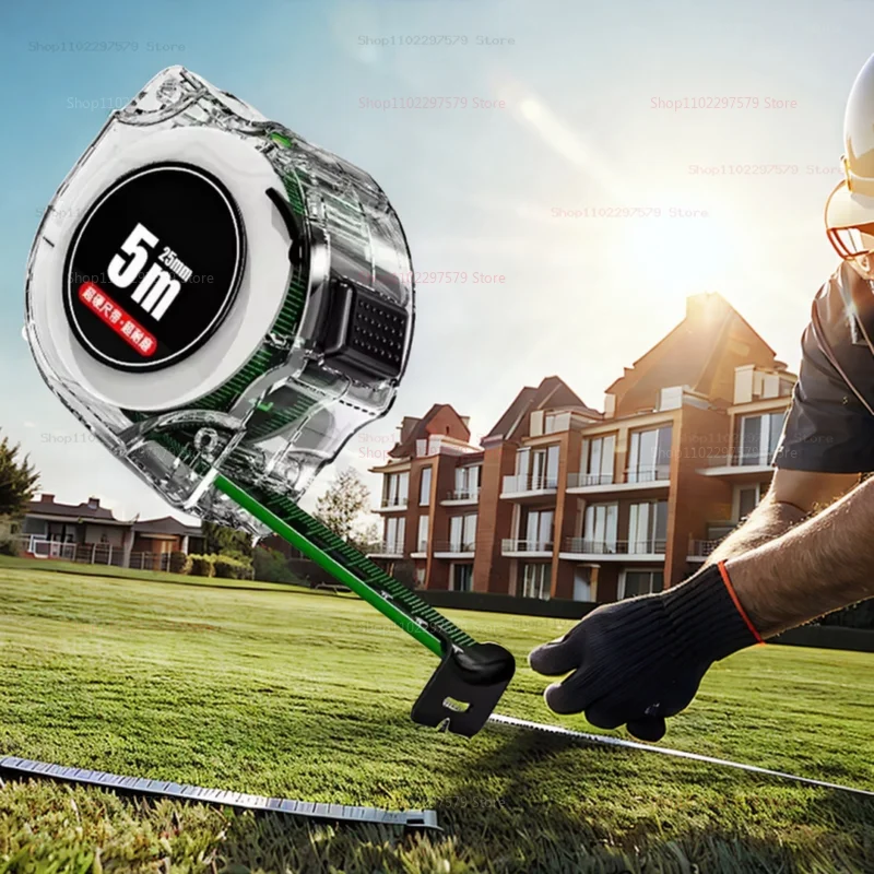 5/7.5/10 متر الليزر النافثة للحبر صندوق الترميز الذاتي قفل شريط القياس مسطرة واسعة أدوات قياس لمشاريع النجارة البناء ذاتية الصنع #2