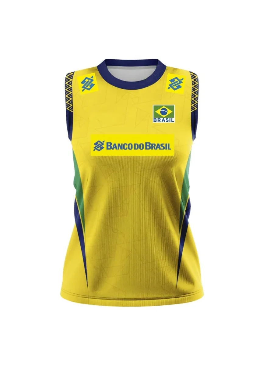 26/27 Familien-Partnerlook Oversized Brasilien Volleyball Ärmelloses Trikot Atmungsaktives Sport-Tanktop Y2K Streetwear Sportliches Freizeit-T-Shirt – Detail 11