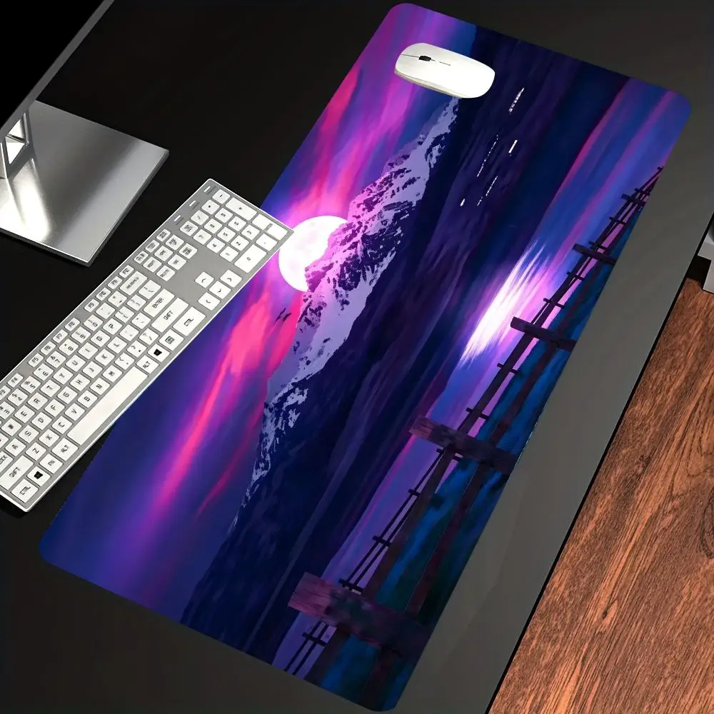 

Lua cenário mouse pad xxl grande antiderrapante borracha gaming mousepad novo teclado durável almofadas de mesa e mousepads