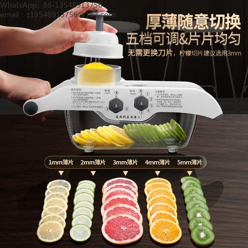 Lemon slicer, multifunctional vegetable slicing tool, milk tea shop commercial fruit slicer