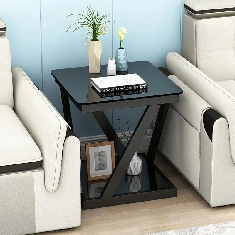 

-For Modern Scandinavian Storage Shelf Floor Tea Desk Coffee Table Living Room Center Sofa Side Table Sleek Design A637905&