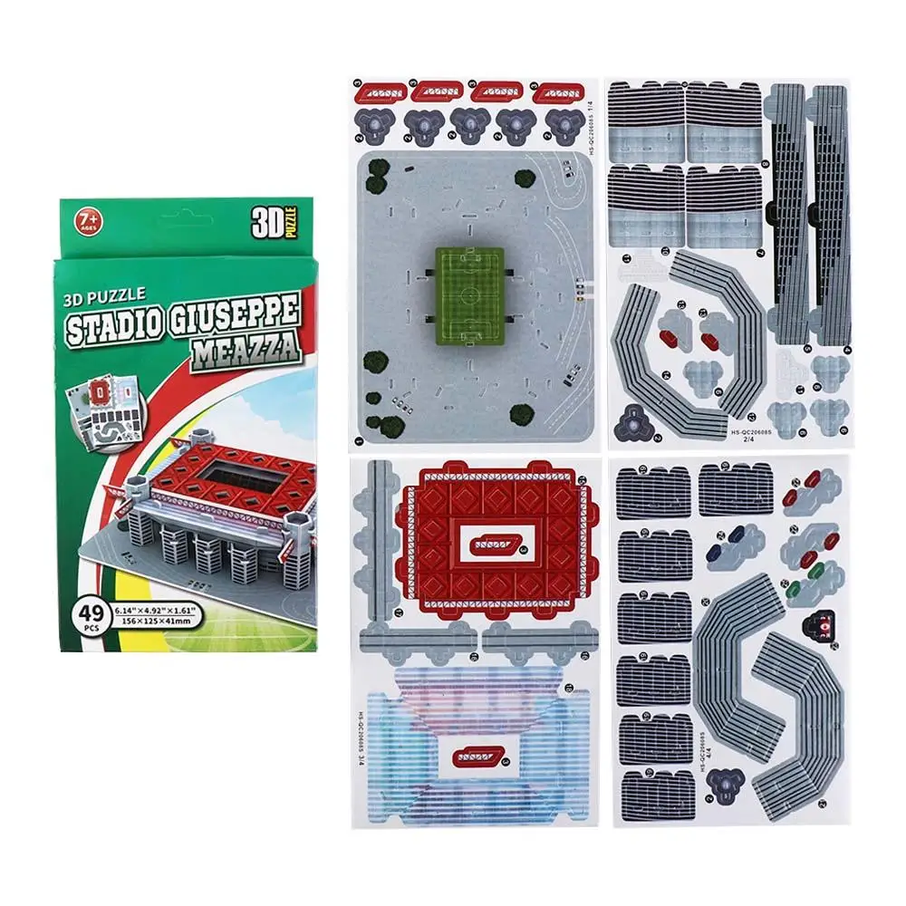 

Large DIY Miniature Football Stadiums Paper Model 3D Soccer Stadium Puzzle Assemble Prince Park Stadium Kids/Children