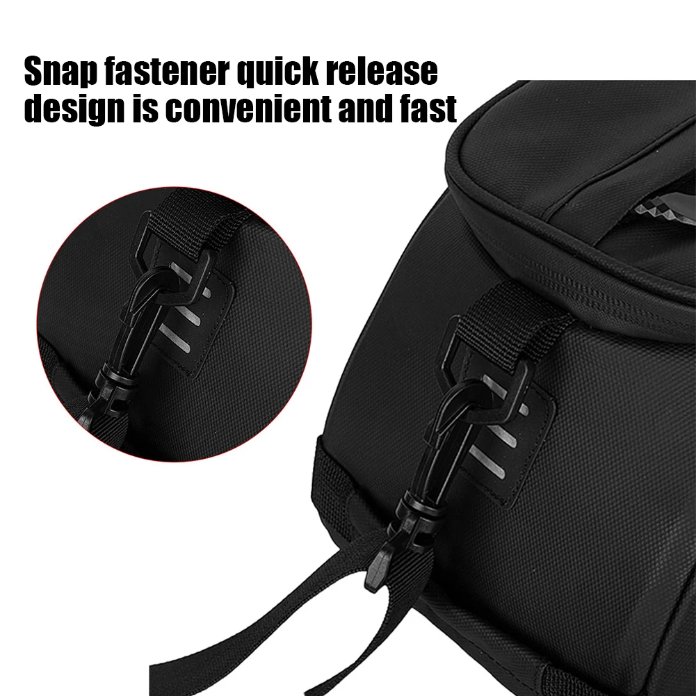 RZAHUAHU Bicycle Rear Seat Carrier Bag Night Reflective Bicycle Rear Seat Trunk Bag Multiple Pockets Cycling Accessories