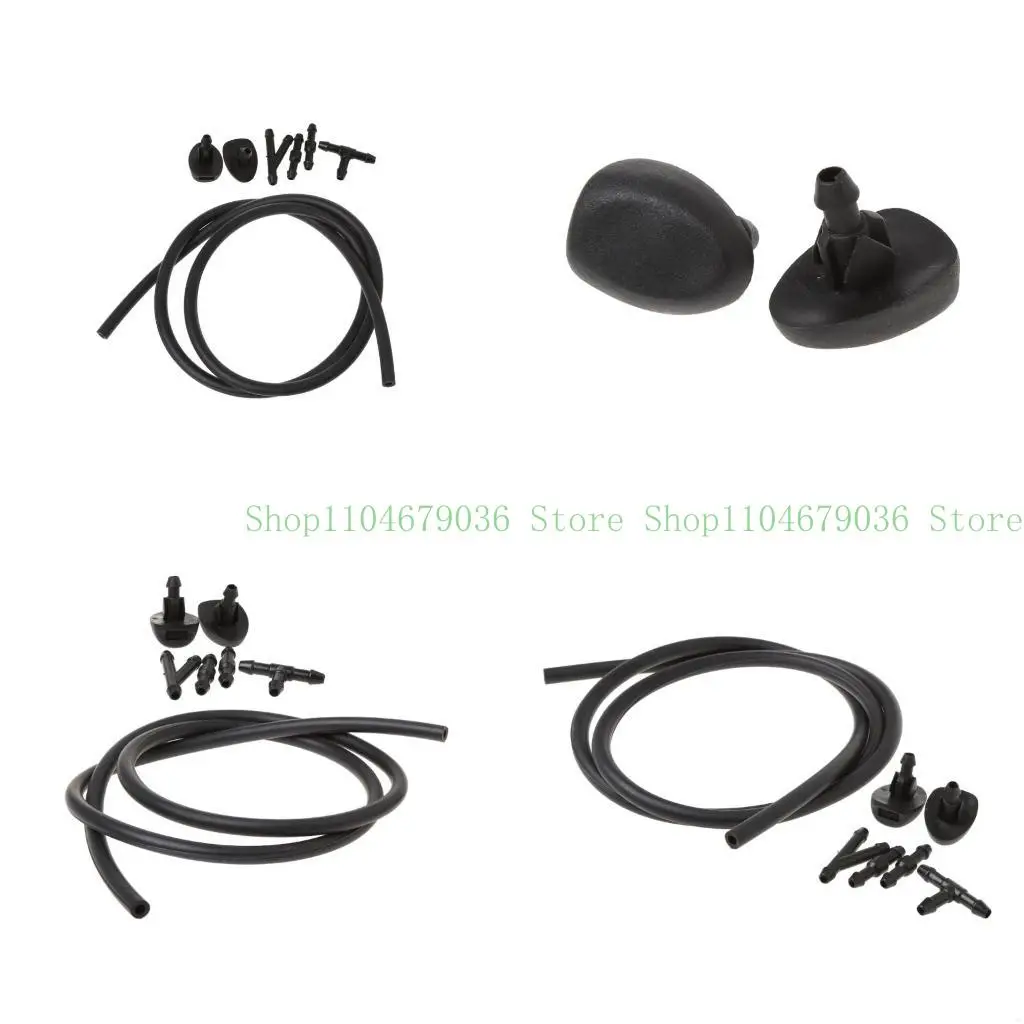 652F High Quality Car Windscreen Water Wiper Nozzle Mist Washer Hose Pipe With Spout Joint For Universal 307 2x