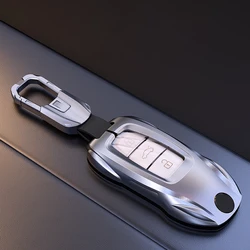 Metal Remote Car Key Case Cover Sport Car Shape for Audi A1 A3 A4 A6 A7 A8 B9 A6 E-tron Q3 Q5 Q8 C8 D5 Car Accessories Interior