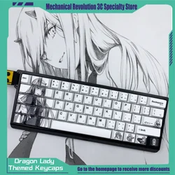101 Key Dragon Lady 02 National Team Themed Keycaps Pbt Hot Sublimation Mechanical Keyboard Keycaps Animation Peripheral Gifts