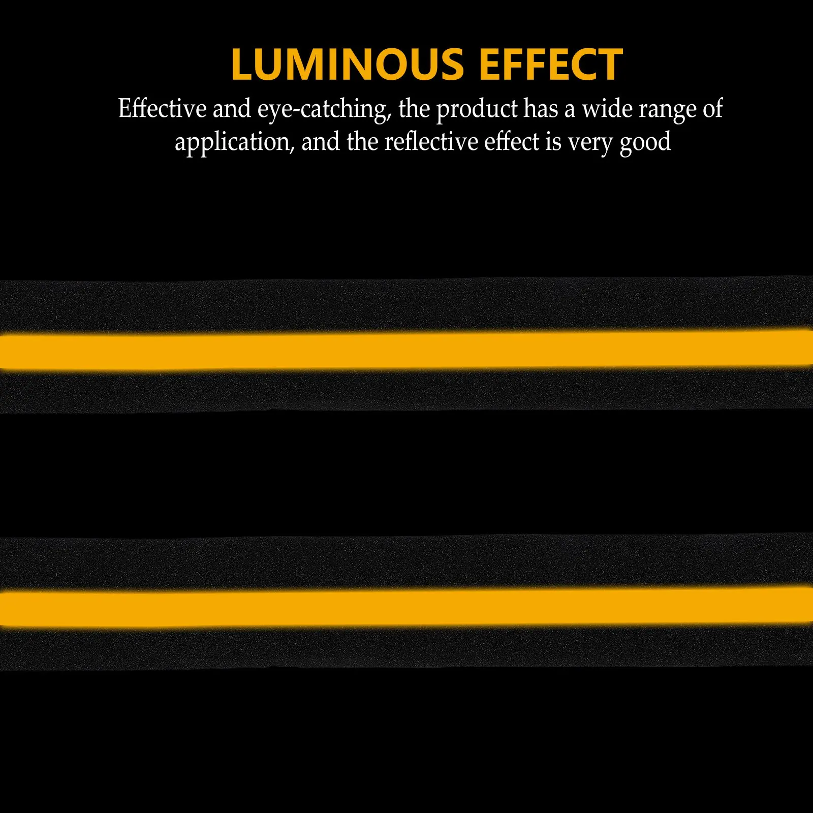 

1 Roll Professional Reflective Warning Tape Eye-Catching Bright Fluorescent Tape for Stair Nosing Floor Safety Hazard