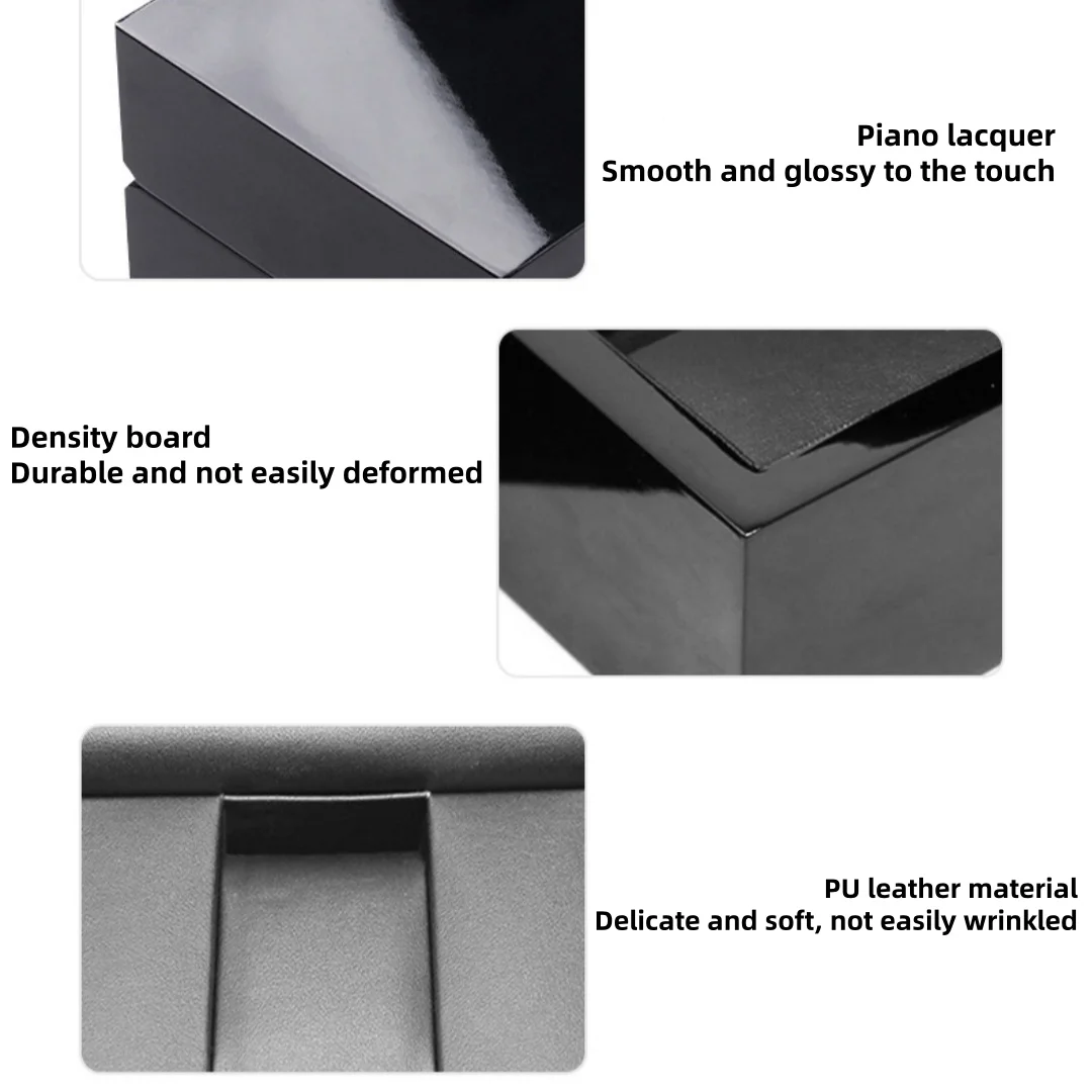 Piano Lacquer Wristwatch Box, Mechanical Watch Storage and Display Watch Box, Wooden Watch Box Gift Box for Men and Women