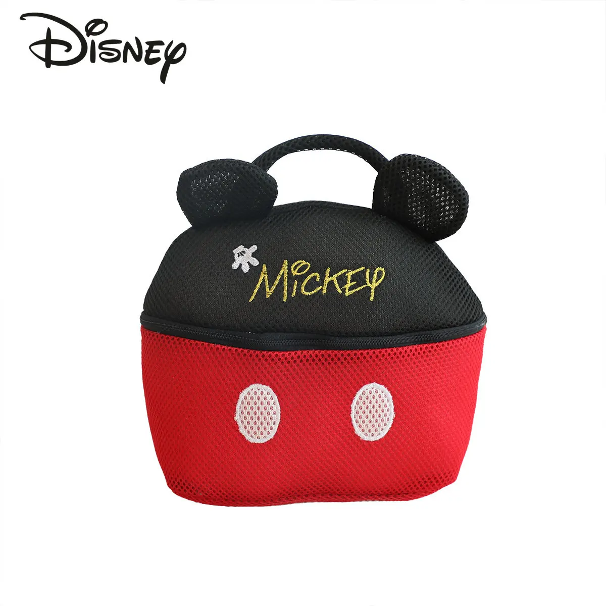 Disney New Unisex Makeup Bag Fashion High Quality Mesh Wash Bag Cartoon Cute Large Capacity Multifunctional Storage Handbag