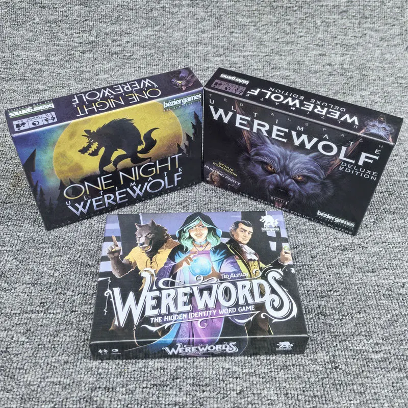

One Night Ultimate Werewolf Fun Party Карточная игра Daybreak Super Villains Revised Vampire Alien Edition Скрытые роли Удаление