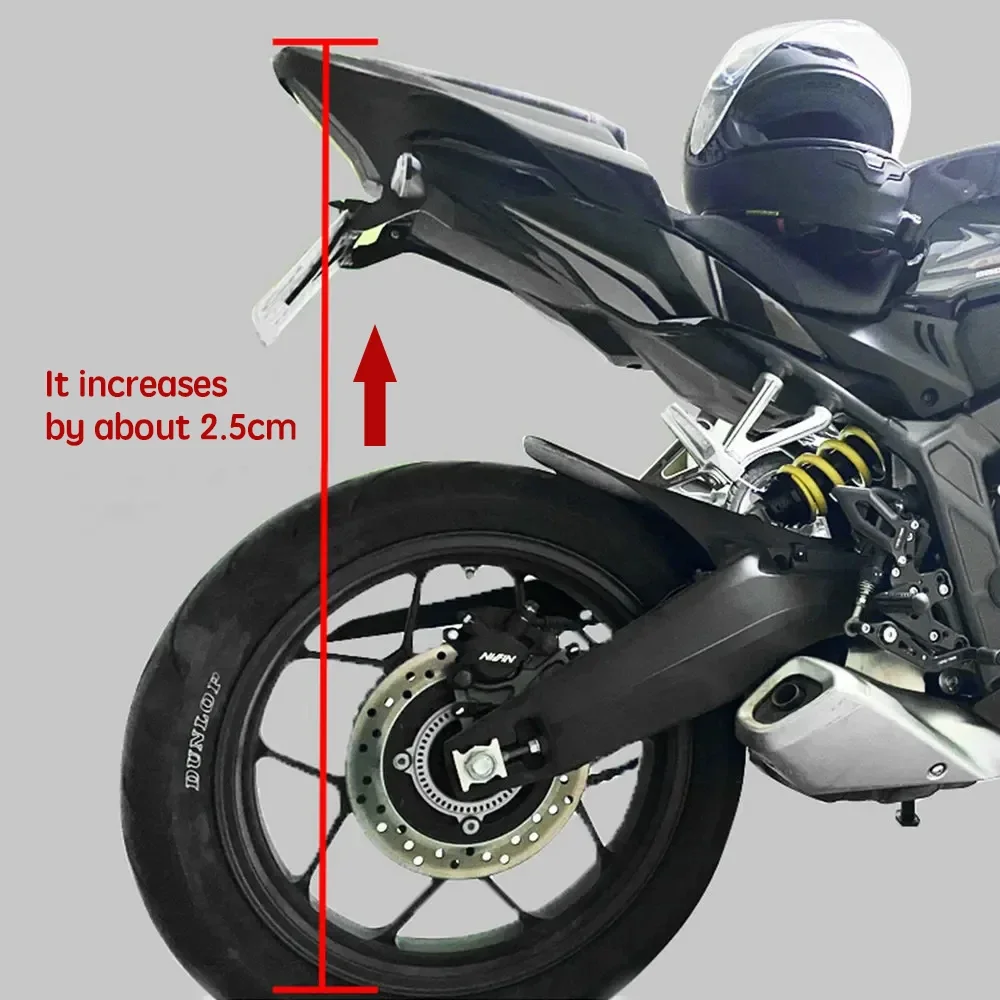 For HONDA CBR650R CB650R CB650F CBR650F Motorcycles Frame Heightening Block Rear Shock Absorber Booster Suspension 5CM Up 6