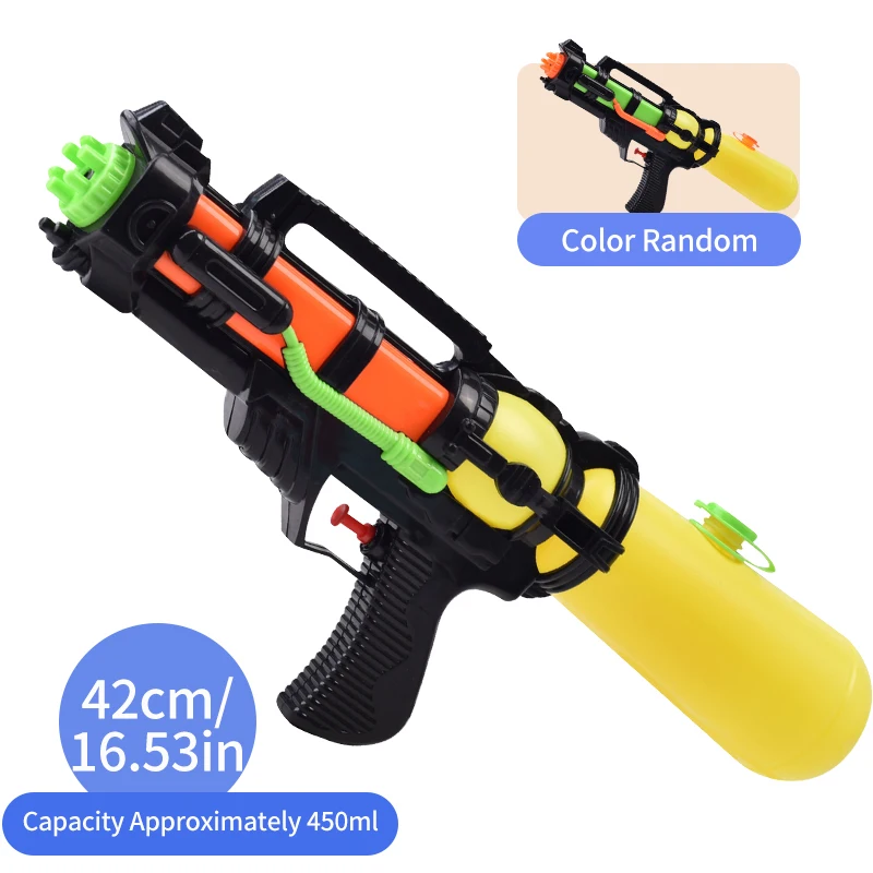 Children\'s toy water gun, press to spray water, summer outdoor beach swimming pool long range battle game toy