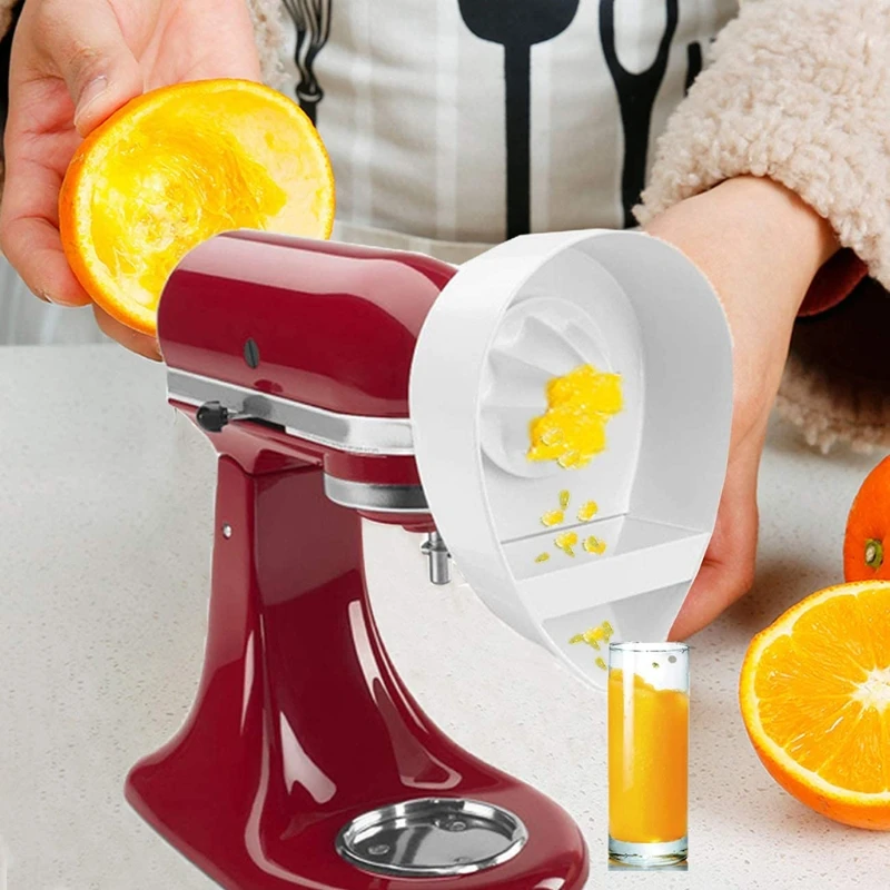 Citrus Juicer Attachment with Strainer Basket Kitchen Accessory Juice Extract Parts Compatible with Kitchen Aid Drop Shipping