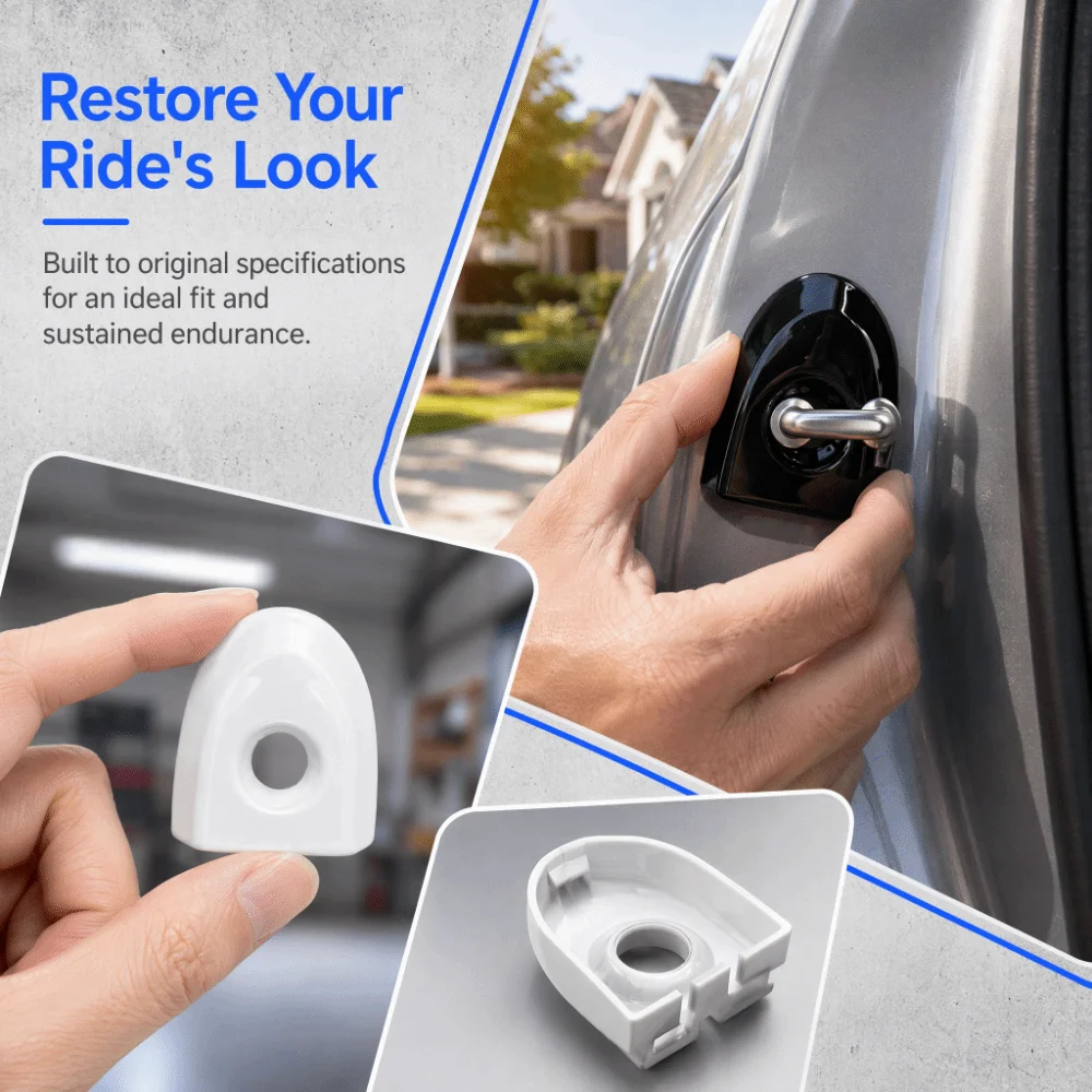 Black、White Door Handle Cover ABS 806441KK0D Key Hole Trim Cap Outer Door Lock Lid for Nissan Juke/Nissan Micra K13
