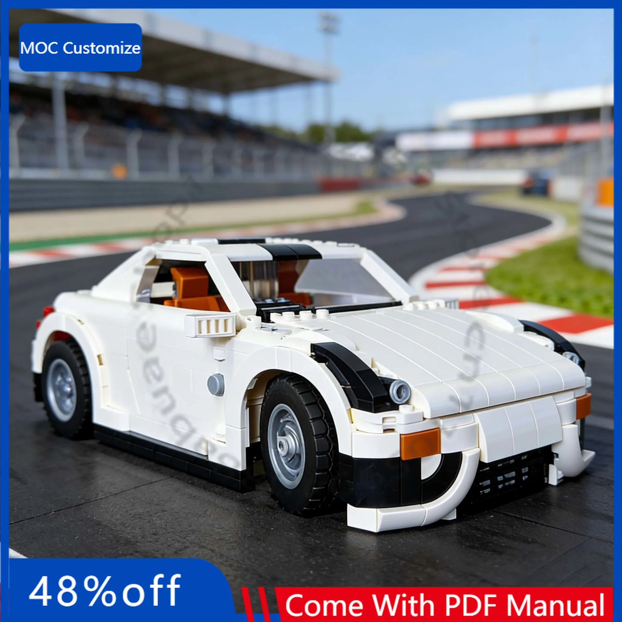 1128 PCS Speed Hypercar 10295 350Z MOC Customize Modular Building Block Creative Design Educational DIY Boys Assembly Toy Gift