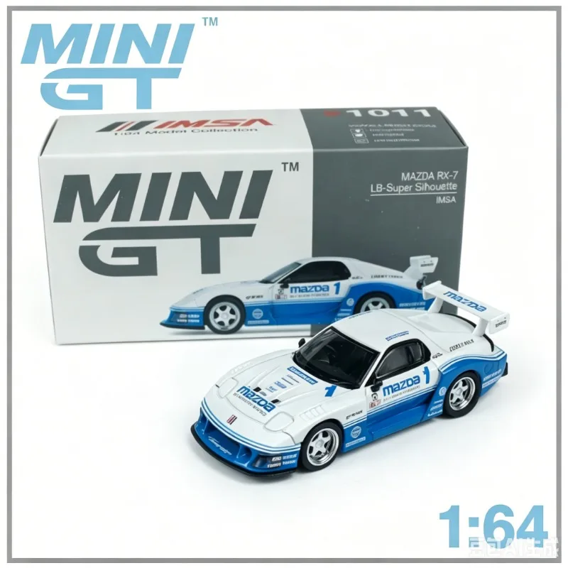 

MINIGT 1:64 Mazda wide body modified RX7 die-casting alloy car model for boys as a collectible souvenir.