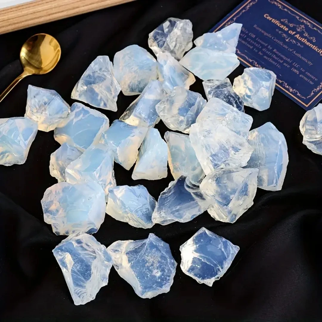 40g/120g/240g Natural Opal Rough Stone, Irregular Mineral Specimen, Diffuser Stone, Fish Tank Garden Bonsai Home Decoration Gift