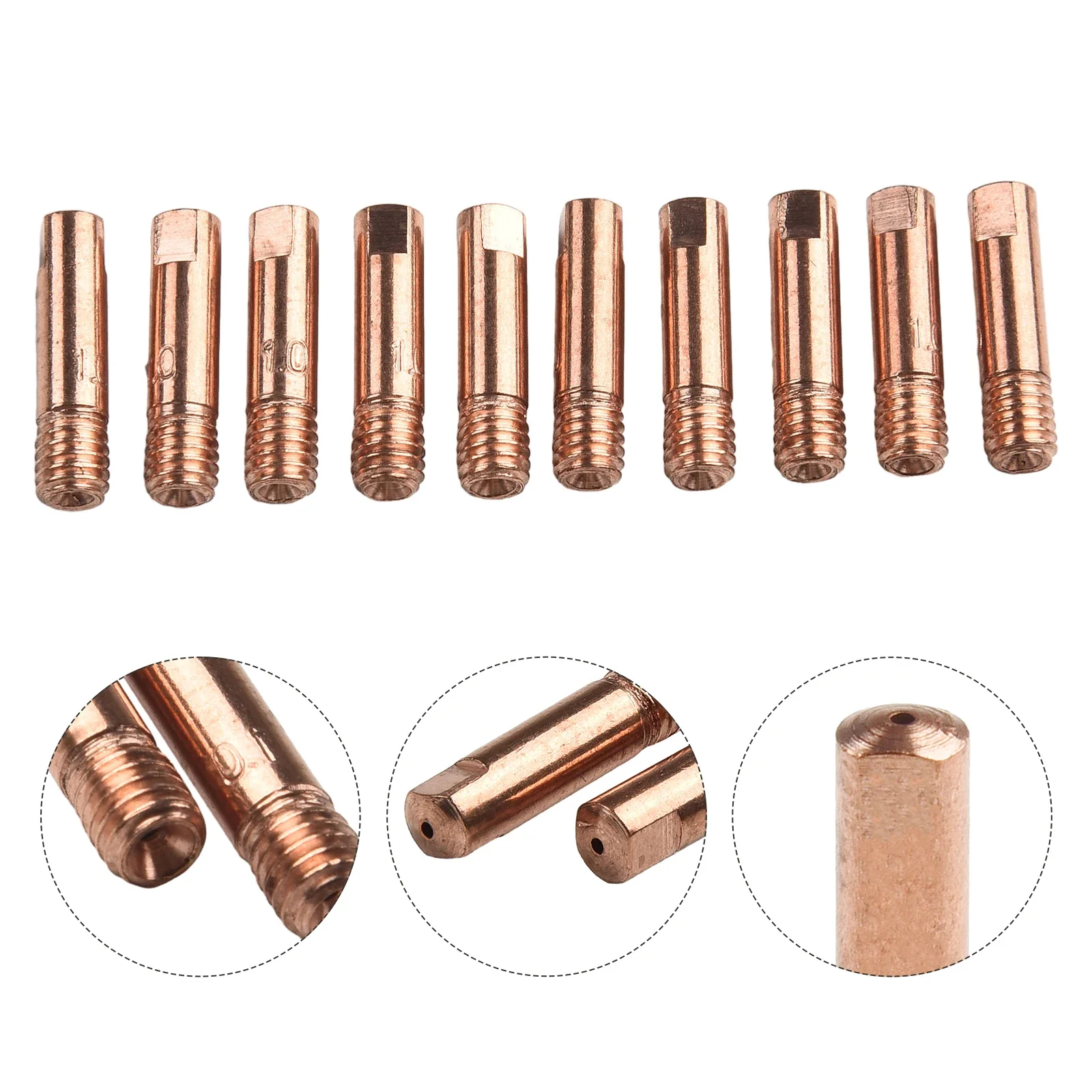 Welding Tools Nozzles Welding Torch Contact Tip Welding Torch 0 6 0 8 0 9 1 0 1 2mm Welding Nozzles For MB15AK MIG