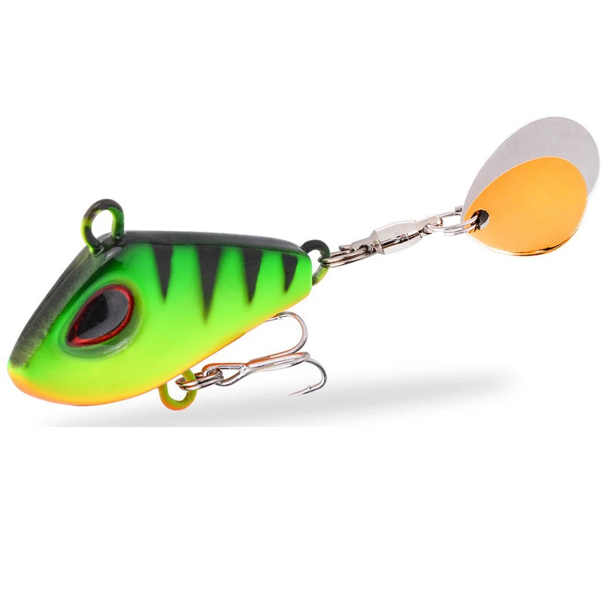

1Pcs Metal VIB With Double Spoon Fishing Lure 8g 13g 16g 21g 28g Fishing Tackle Pin Crankbait Vibration Spinner Sinking Bait