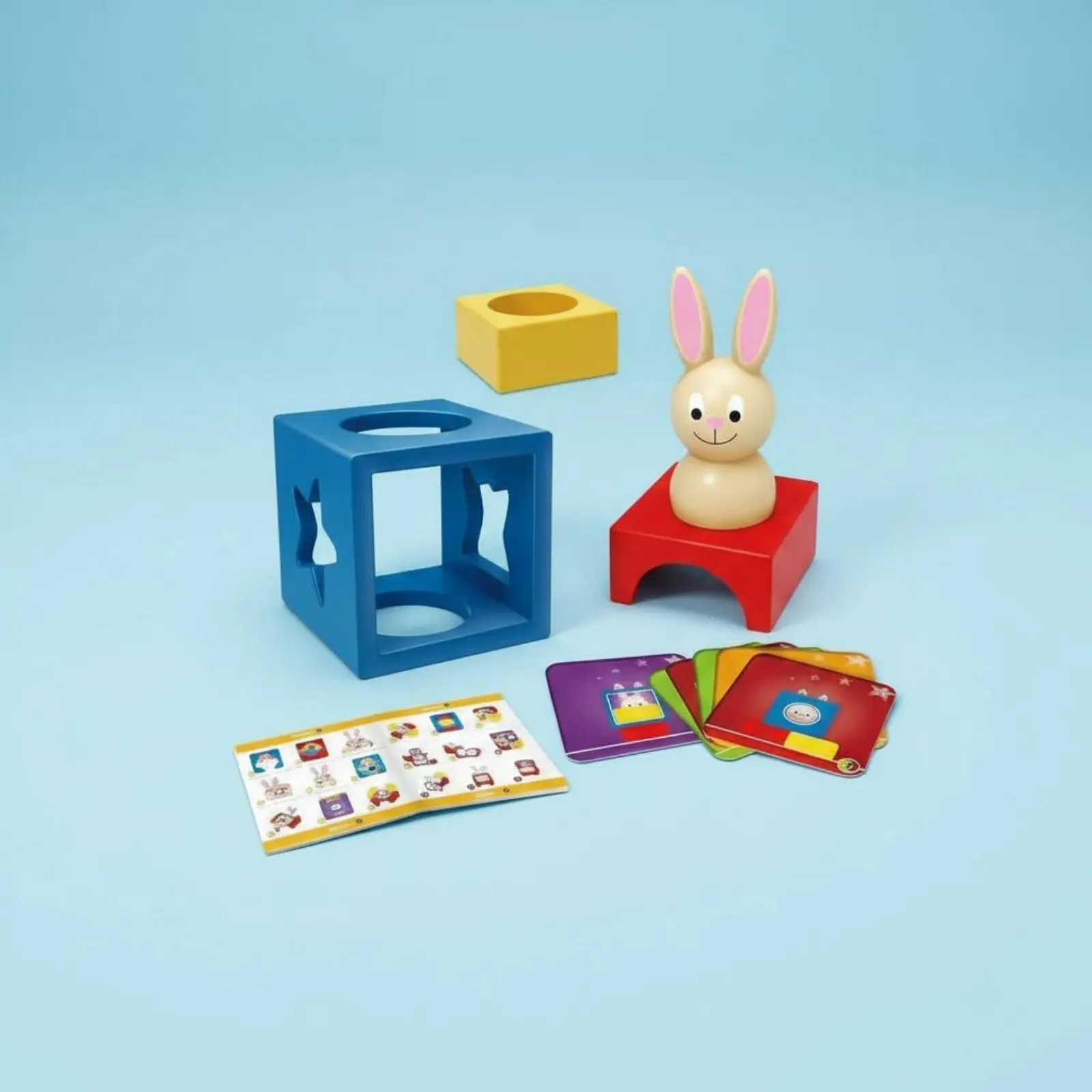 Rabbit Shape Block Brainteaser Fine Movement Skills Brainteaser Cube Shape Sorter Children's Reasoning Brainteaser Box