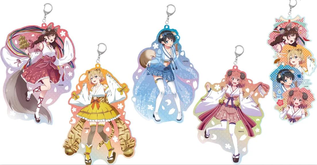 Rent Girlfriend Anime Keyring Pendant