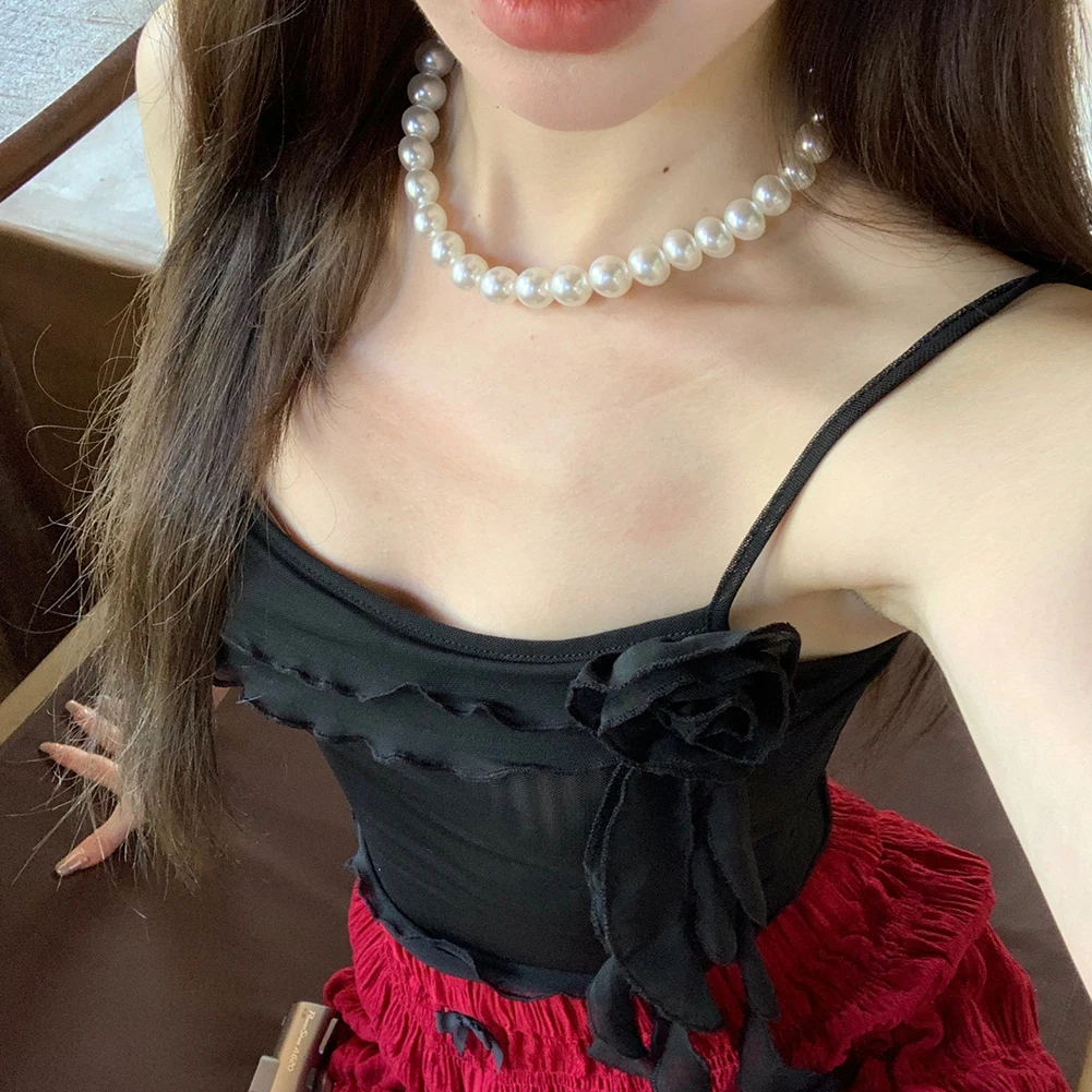 

Повседневный летний топ с миндалем, двухслойная кружевная полиэфирная ткань, сплошной узор, подходит для отпуска, новый сорт