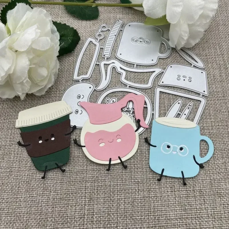 

Cartoon cute cup Metal Cutting Dies Stencils For DIY Scrapbooking Decorative Handcraft Die Cutting Template Mold