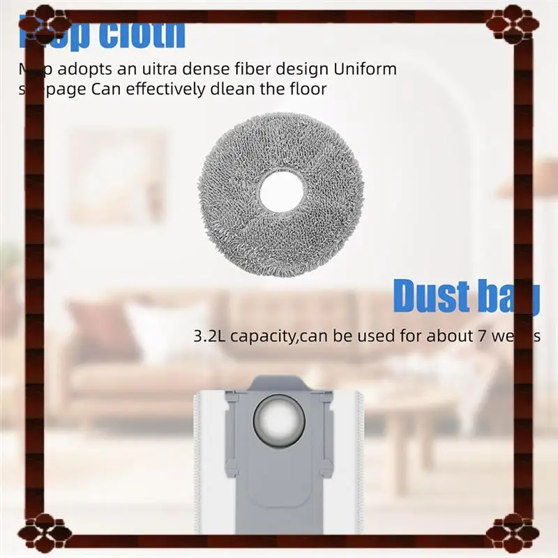 تسليم 24 ساعة لقطع غيار مجموعة ملحقات Roborock Saros 10R للمكنسة الكهربائية الروبوتية