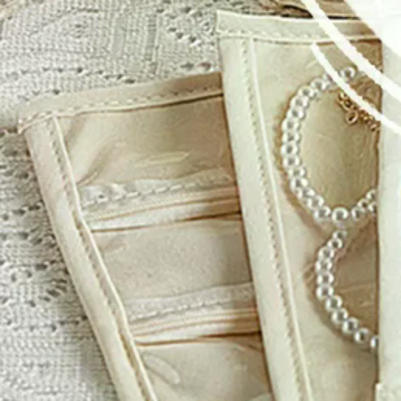 

Книга для хранения ювелирных изделий с отрывными листами, прозрачная сумка на молнии, ожерелье, папка для колец, книга для хранения, роскошные замшевые карманы с розовым узором