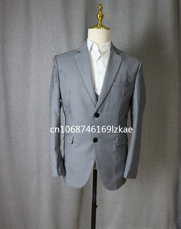 Klassische Männer Anzug 3 Stück Mode Slim Fit Blazer Weste Hosen Set formelle Business Hochzeit Smoking für Männer Freizeit kleidung