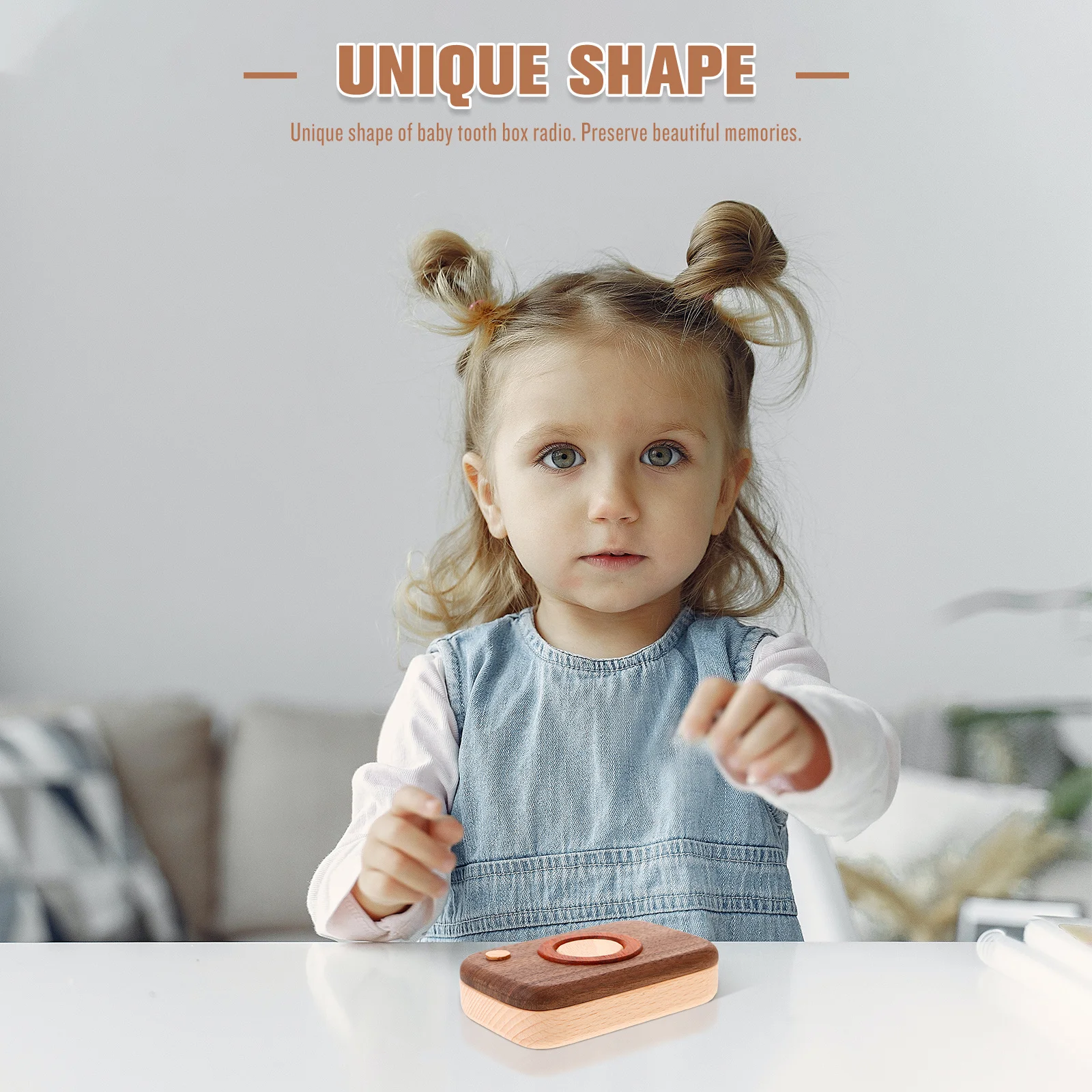 

Чехол для детских зубов, прочный деревянный органайзер для молочных зубов и волос плода, держатель для сказочных зубов на память, органайзер для зубов