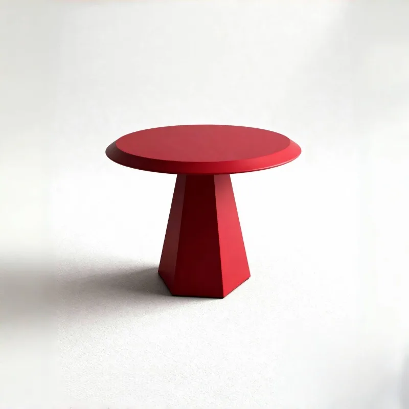 High-end small round table living room balcony round small table