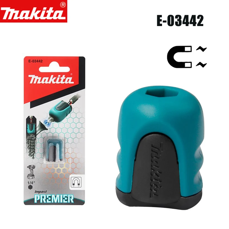 Makita E-03442 Impact Premier Mag Boost Magnetic Nozzle Bit Magnetiser 1/4'' Screwdriver Bit Magnetic Reinforcement Sleeve