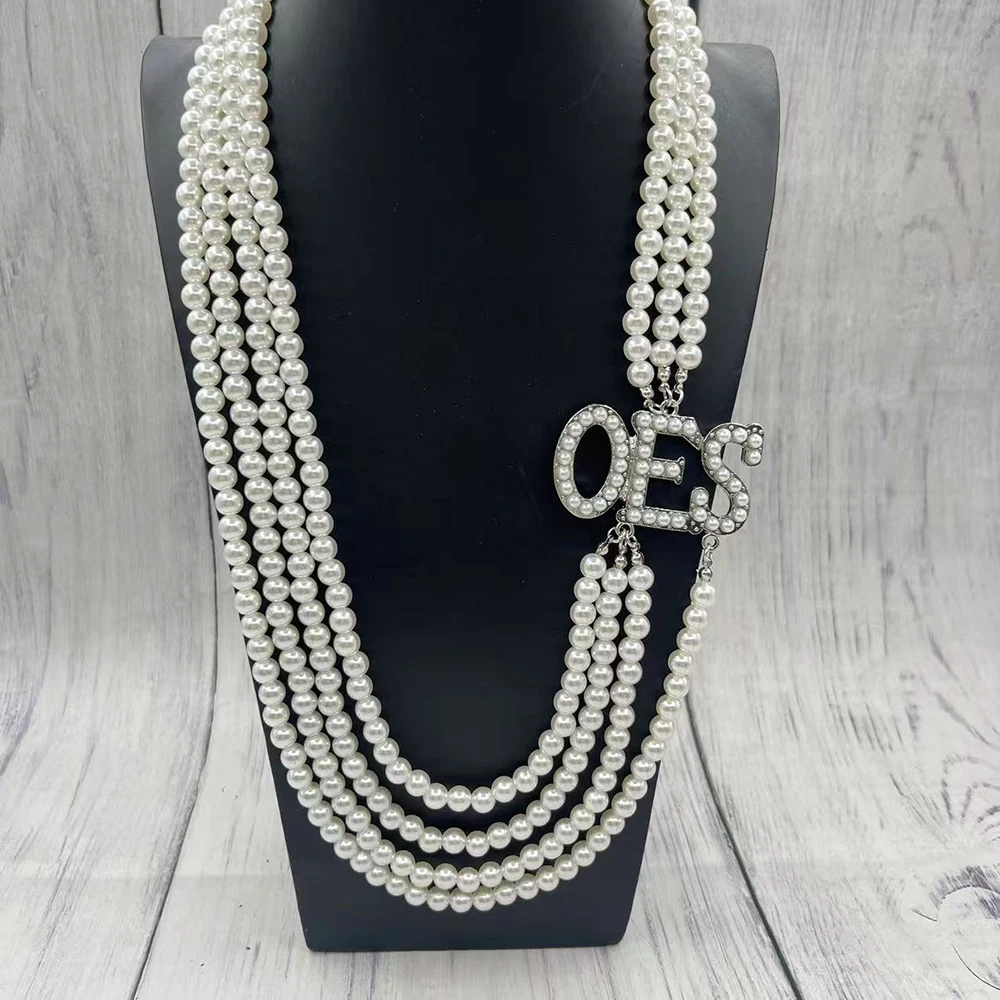 OES قلادة من اللؤلؤ ذات الطبقات #4